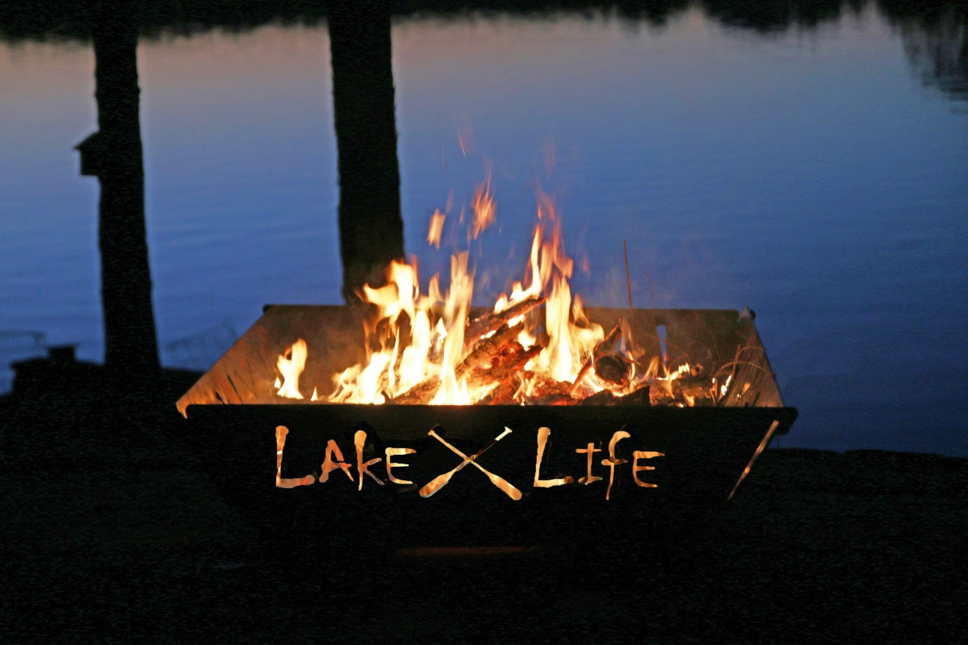 Lake Life Fire Pit A Graphic Dies, Fire Pit By Lake